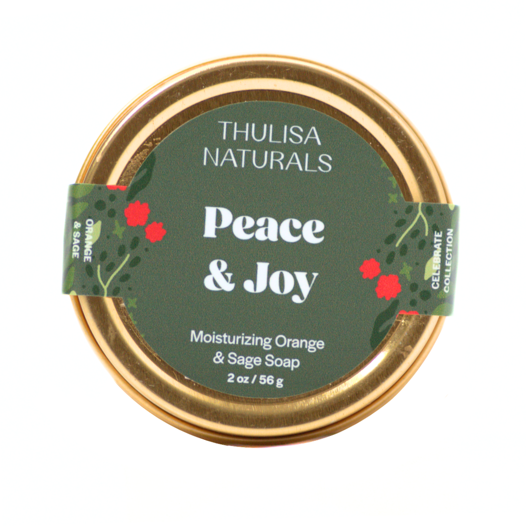 Orange & Sage Travel Soap & Tin - ThulisaNaturals
