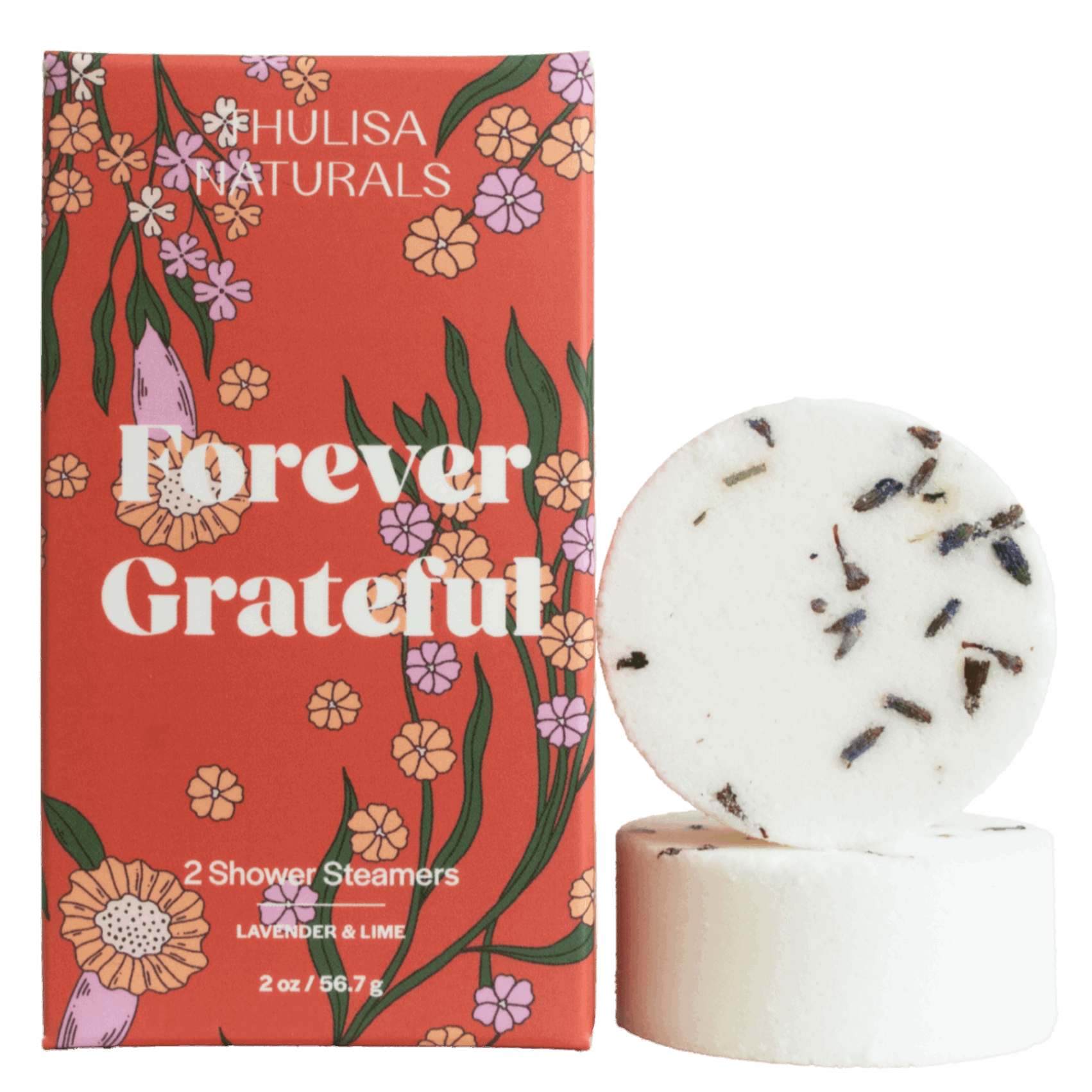 Forever Grateful Lavender Lime Shower Steamer Gift Set - ThulisaNaturals