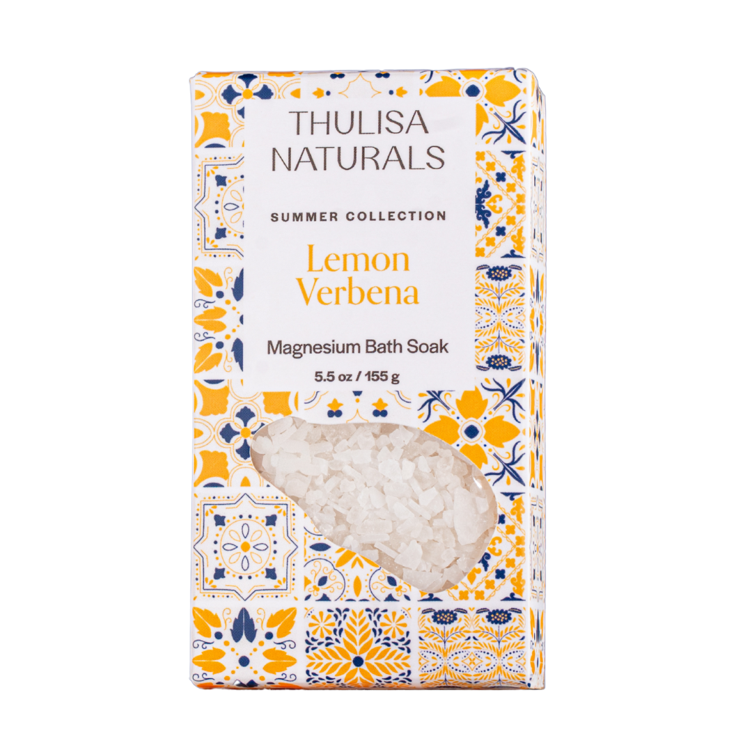Lemon Verbena Magnesium Bath Salt Soak - ThulisaNaturals