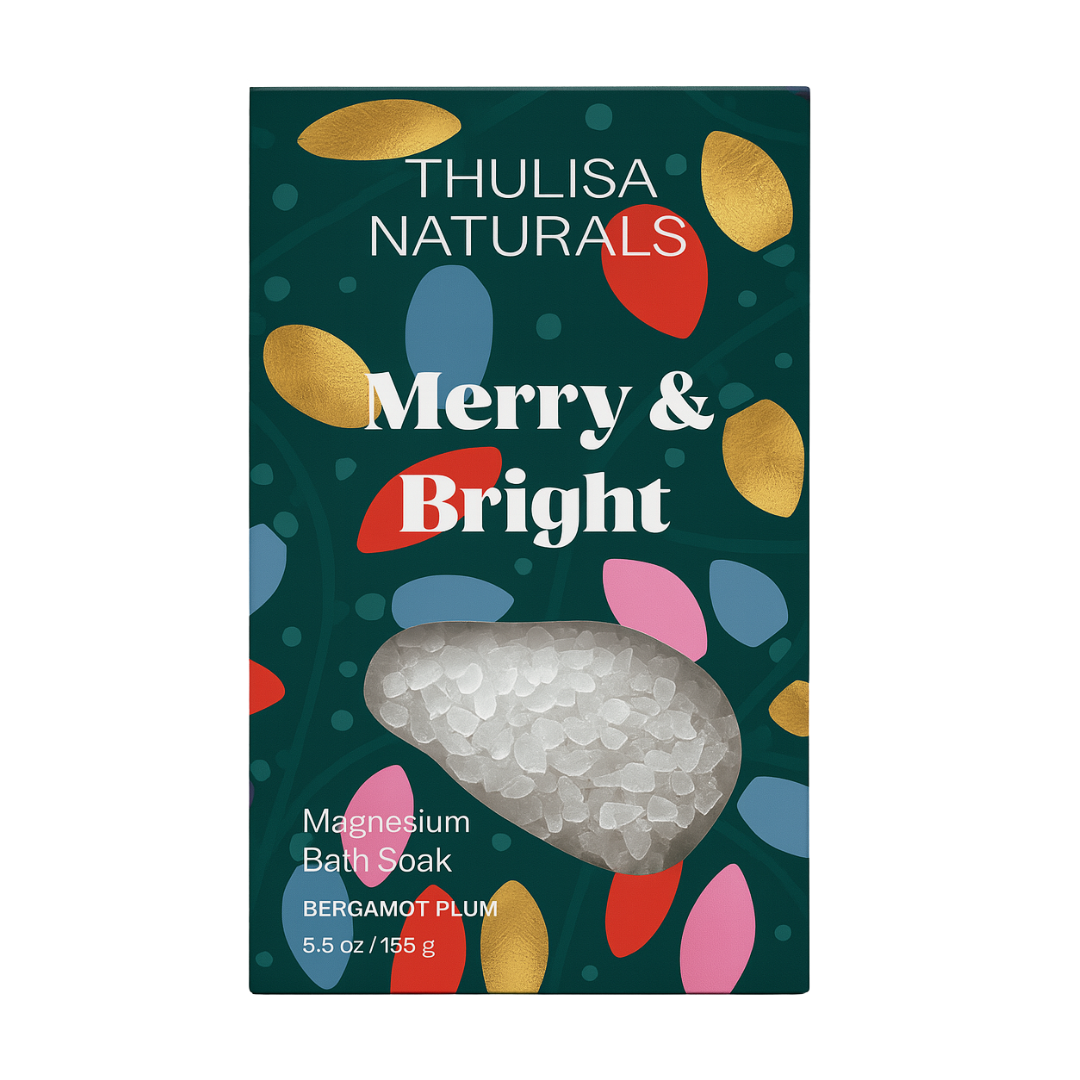 Bergamot + Plum Magnesium Bath Soak — A Christmas Spa Escape - ThulisaNaturals