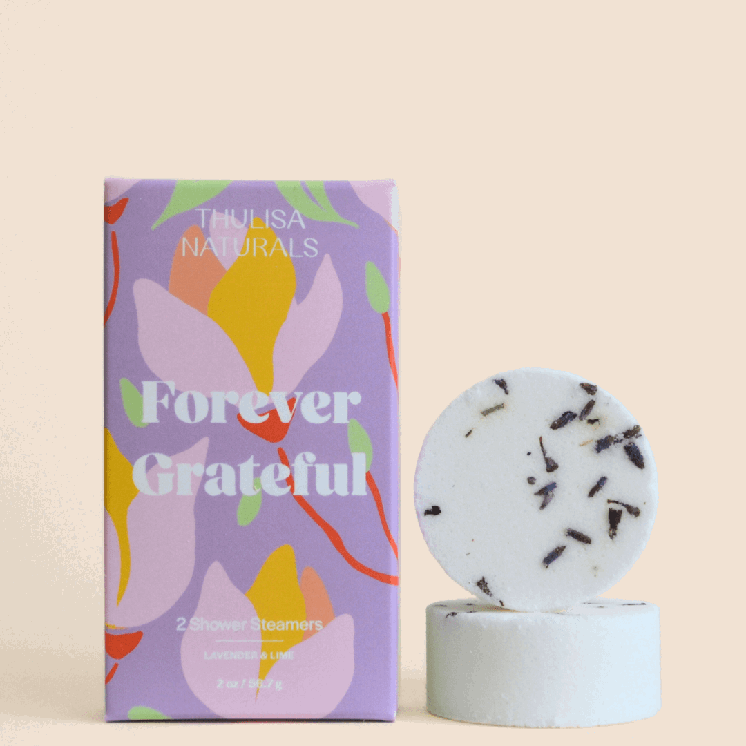 Mother's Day Forever Grateful Lavender Lime Shower Steamers - ThulisaNaturals