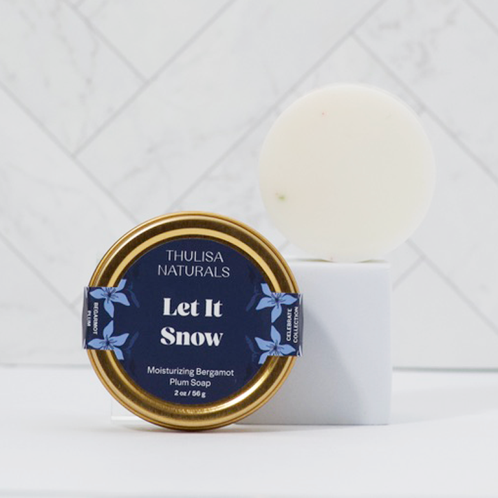 Bergamot Plum Travel Soap & Tin - ThulisaNaturals