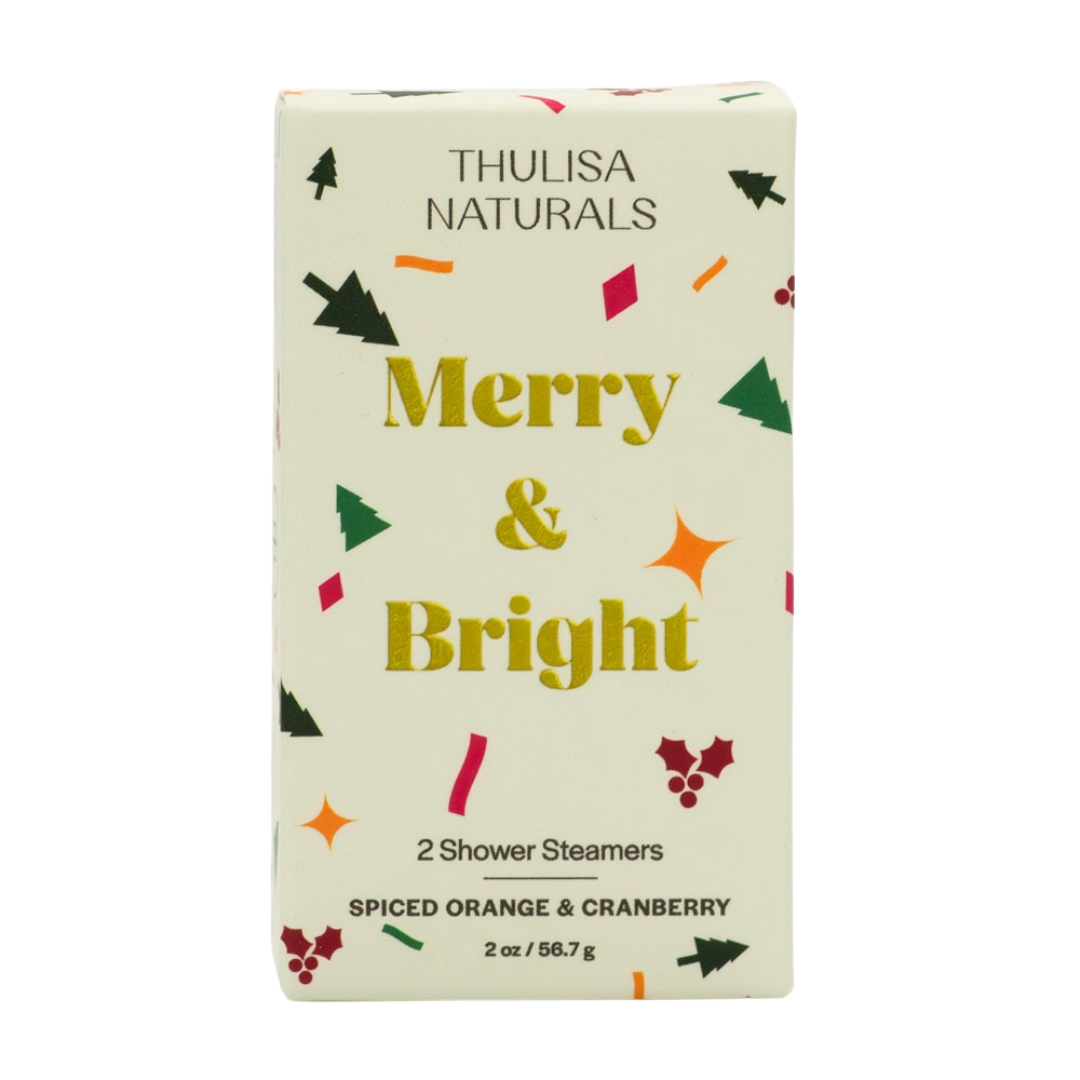 Spiced Orange & Cranberry Shower Steamer Duo - ThulisaNaturals