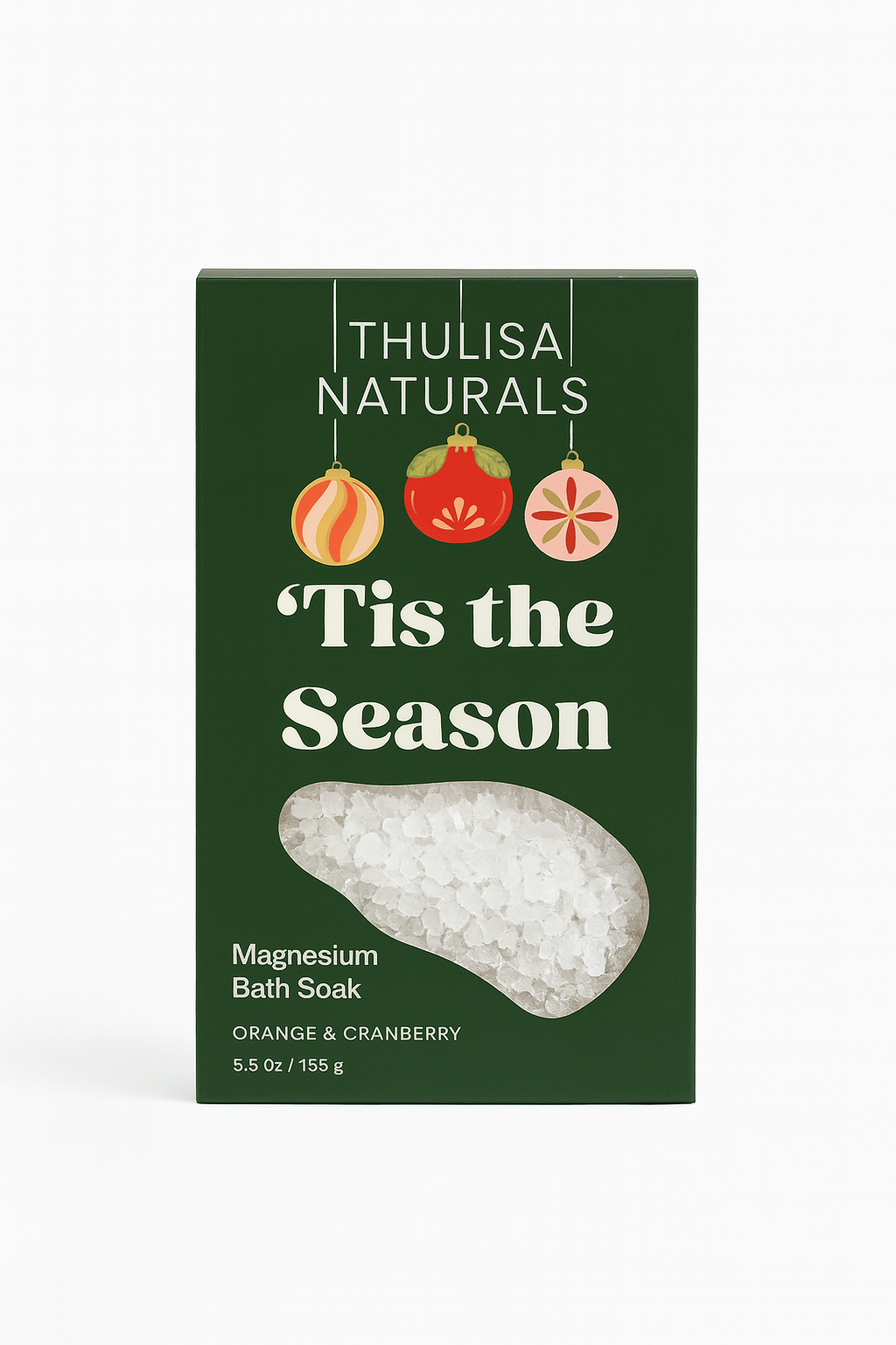 Tis the Season Spiced Orange + Cranberry Magnesium Bath Soak — A Holiday Sanctuary - ThulisaNaturals