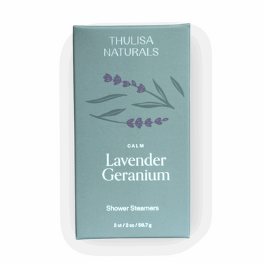 Calm Lavender Geranium Duo Shower Steamers - ThulisaNaturals