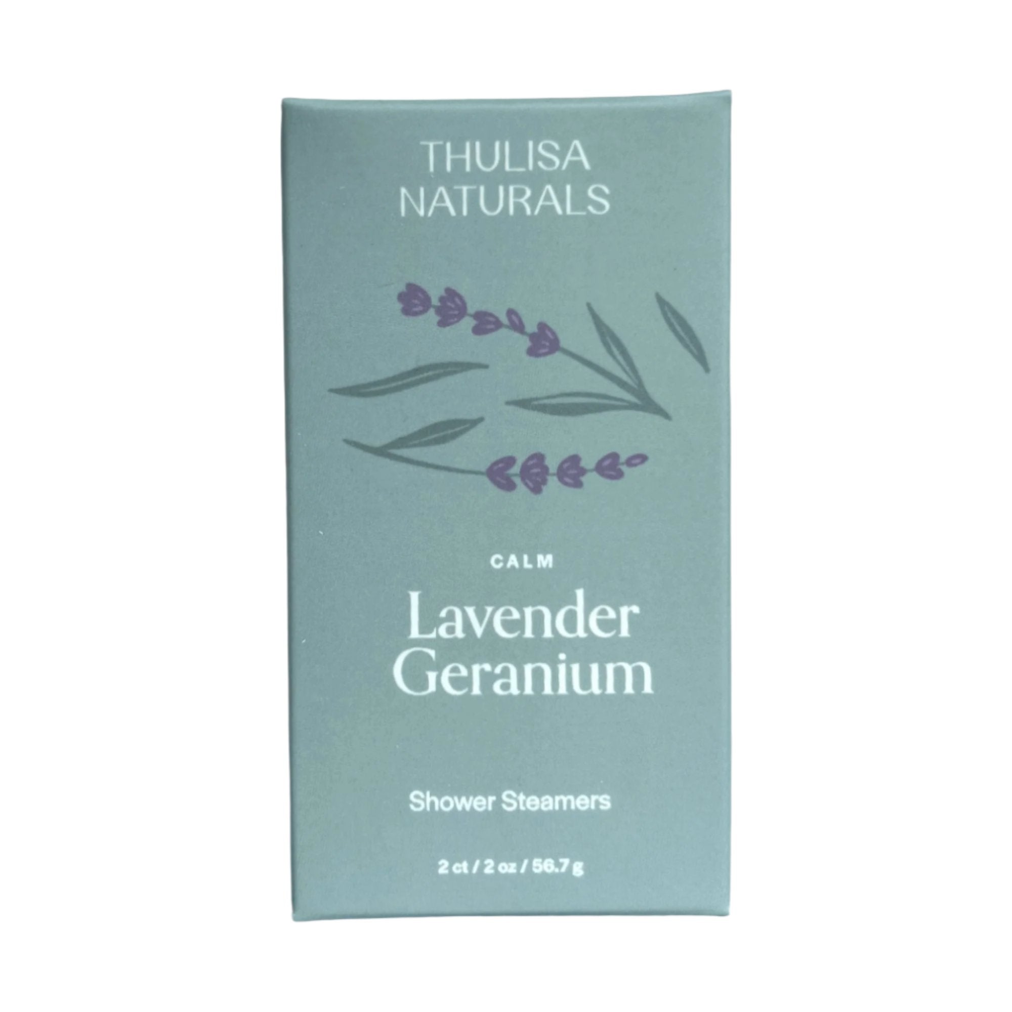 Calm Lavender Geranium Duo Shower Steamers - Thulisa Naturals