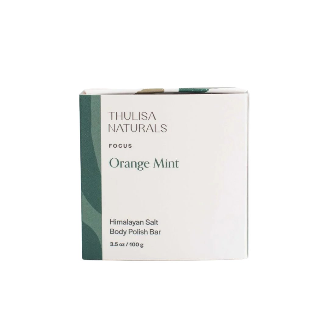 Focus Orange Mint Body Scrub Bar - Thulisa Naturals