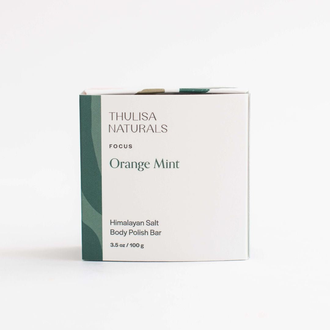 Focus Orange Mint Body Scrub Bar - Thulisa Naturals