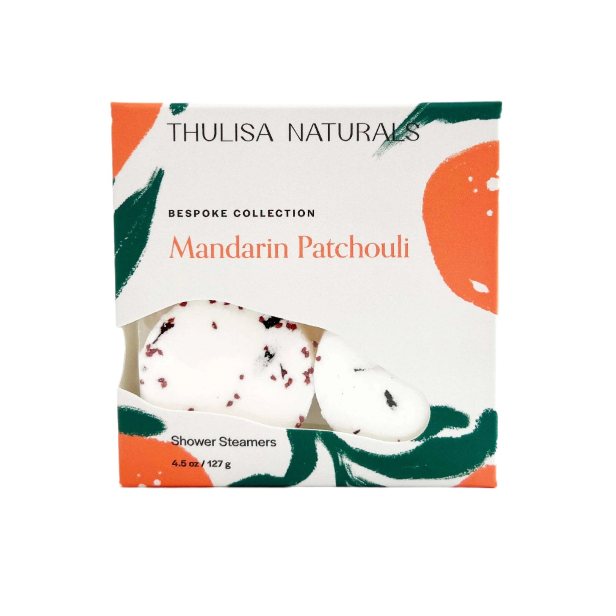 Mandarin & Patchouli Shower Steamers - ThulisaNaturals