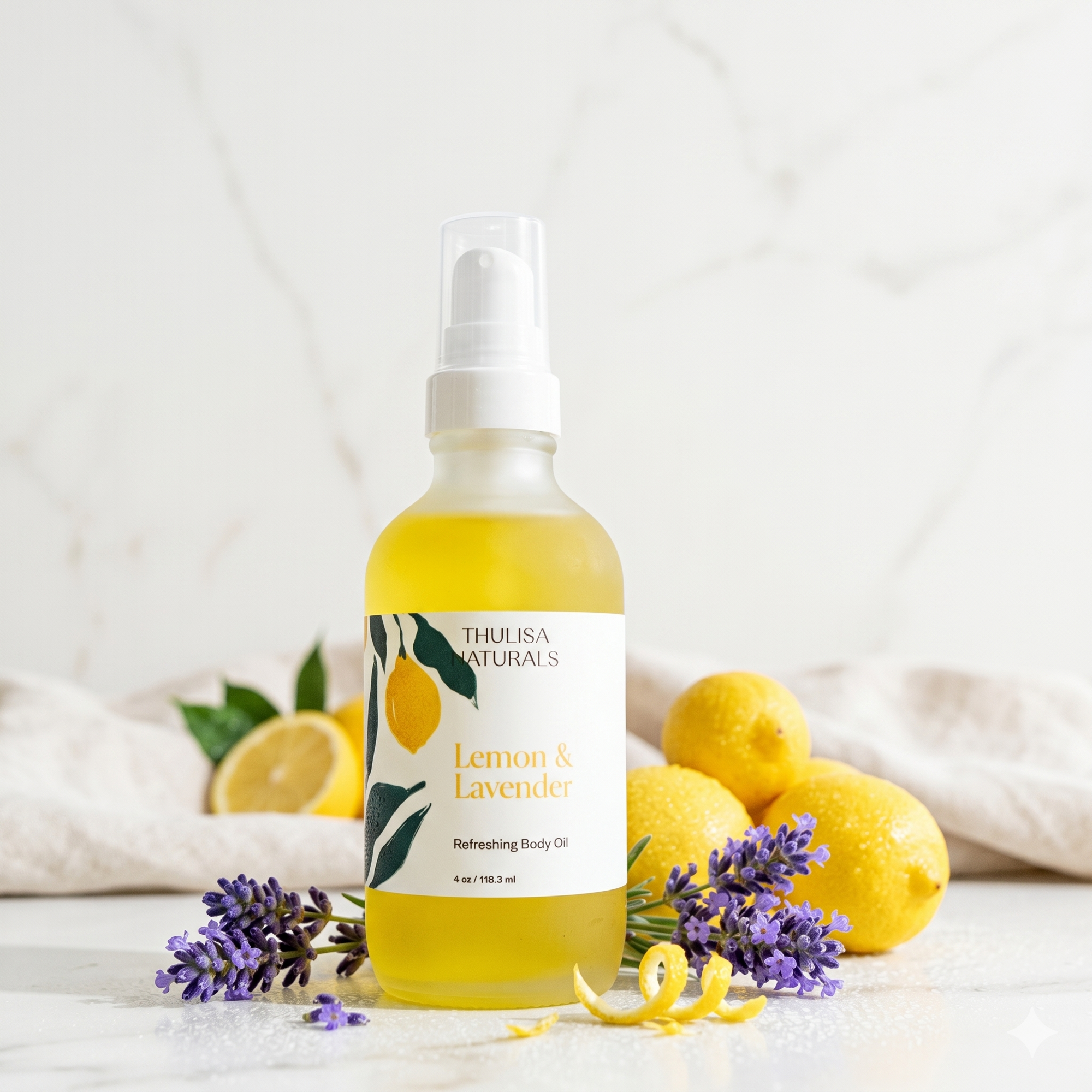 Lemon Lavender Body Oil - ThulisaNaturals