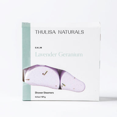 Calm Lavender Geranium Shower Steamers - ThulisaNaturals